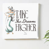 Take Your Dreams Higher – ジャスミンのアートパネル