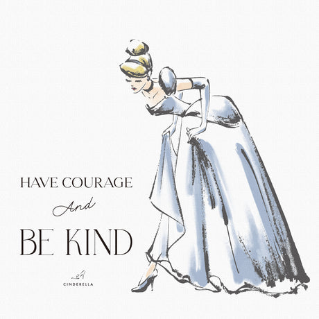 Have Courage and Be Kind – シンデレラのアートパネル