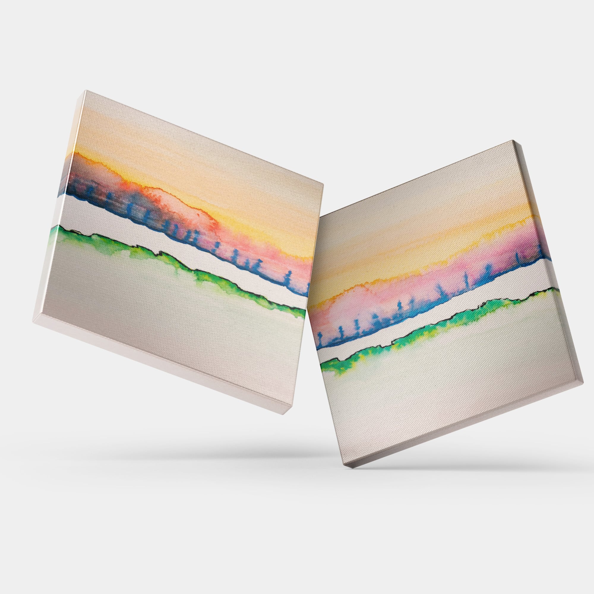 風景画3 Amazon.co.jp: 【200角】絵タイル 12枚組 風景画タイル (水車