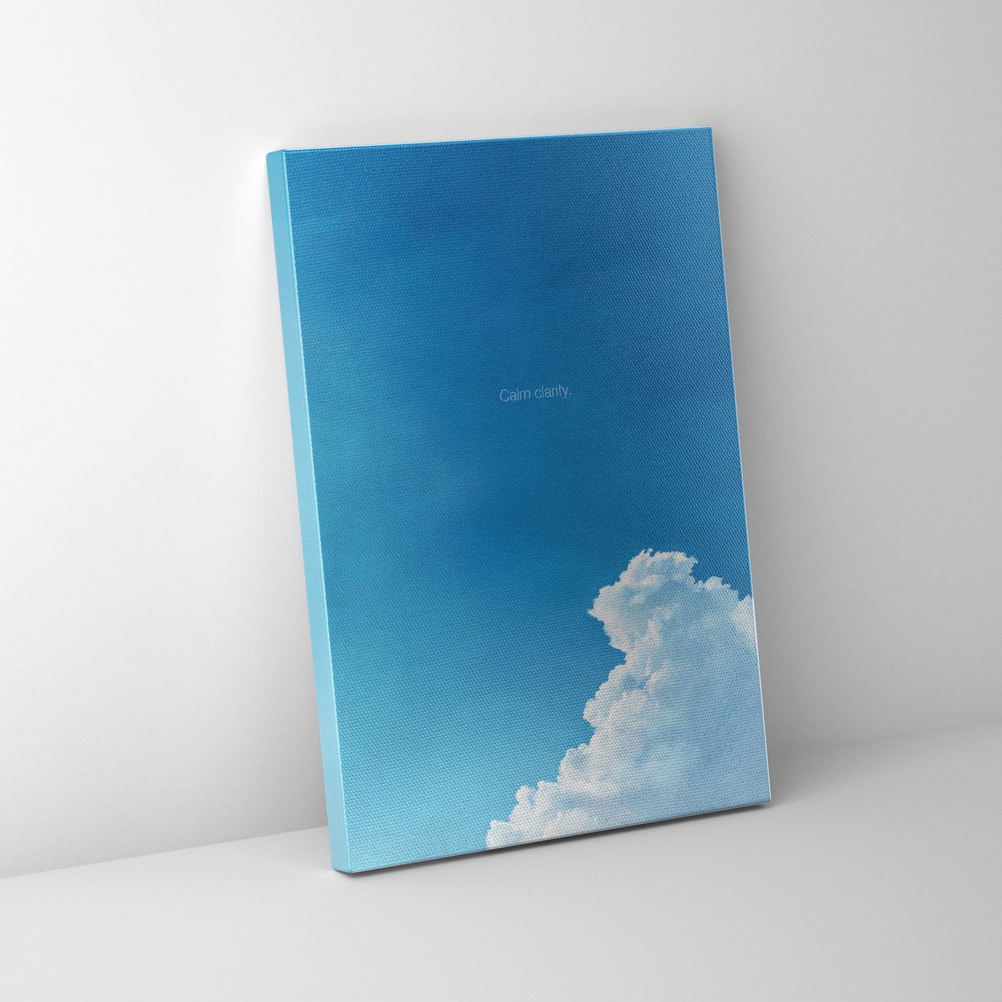 Calm clarity.（青空に浮かぶ集中）｜余白と色で整える、集中のための