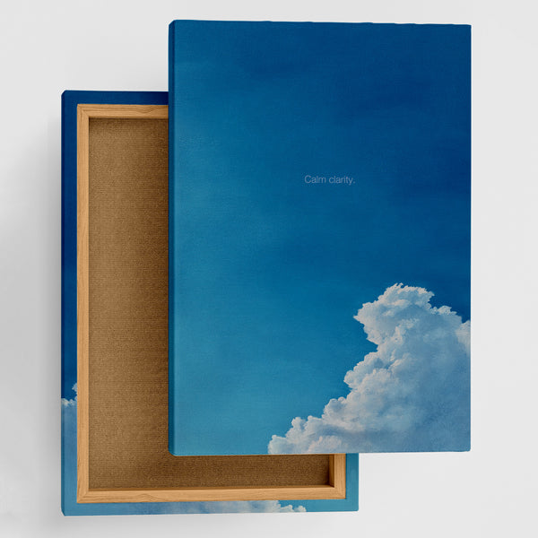 Calm clarity.（青空に浮かぶ集中）｜余白と色で整える、集中のための
