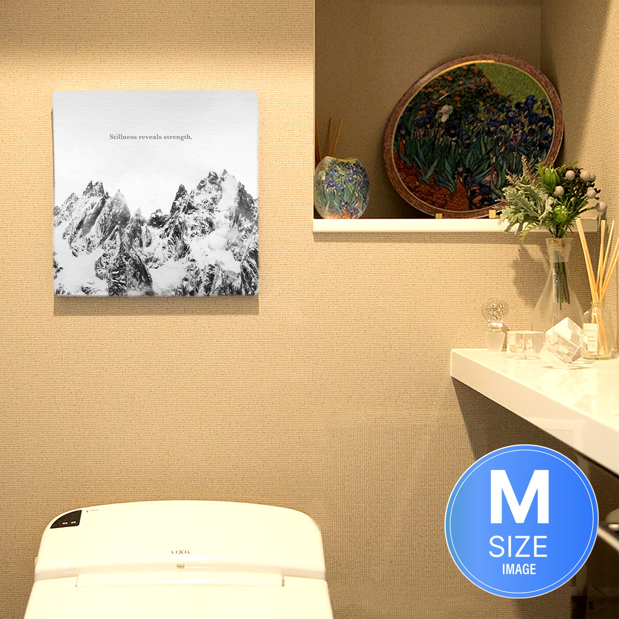 雪山|モノクロ写真 インテリア雑貨 アートパネル キャンバス – ArtDeli