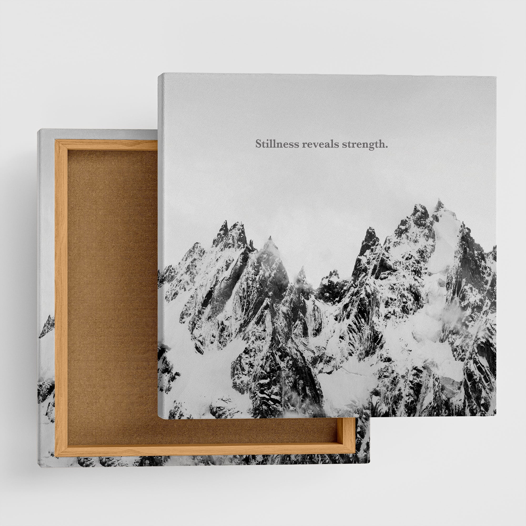 モノクロ写真のフォトパネル✫　モダンアート 雪山|モノクロ写真 インテリア雑貨 アートパネル キャンバス – ArtDeli