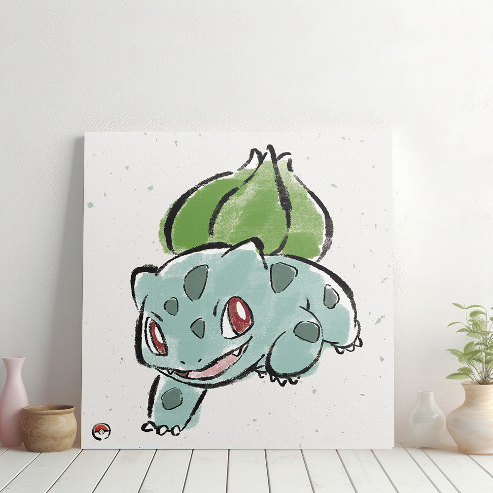 フシギダネ｜筆タッチアートパネル – ArtDeli. アートパネル専門店