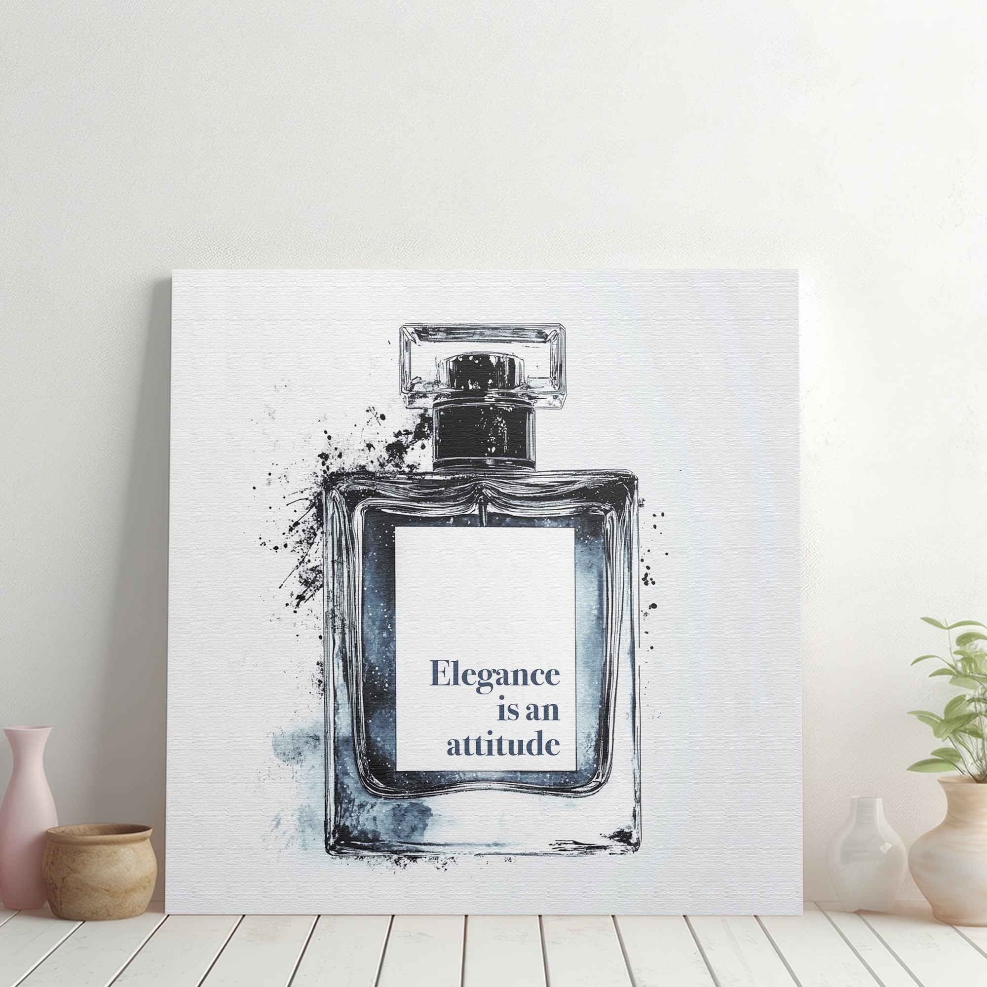 シンプルで洗練された香水ボトルアート | インテリア雑貨 アートパネル