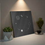 思考の輪郭がやさしくほどけ、静かな呼吸に戻っていく – 夜をめぐる環 – Orbit of Night