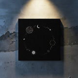 思考の輪郭がやさしくほどけ、静かな呼吸に戻っていく – 夜をめぐる環 – Orbit of Night