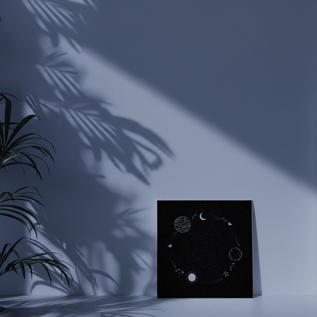 思考の輪郭がやさしくほどけ、静かな呼吸に戻っていく – 夜をめぐる環 – Orbit of Night