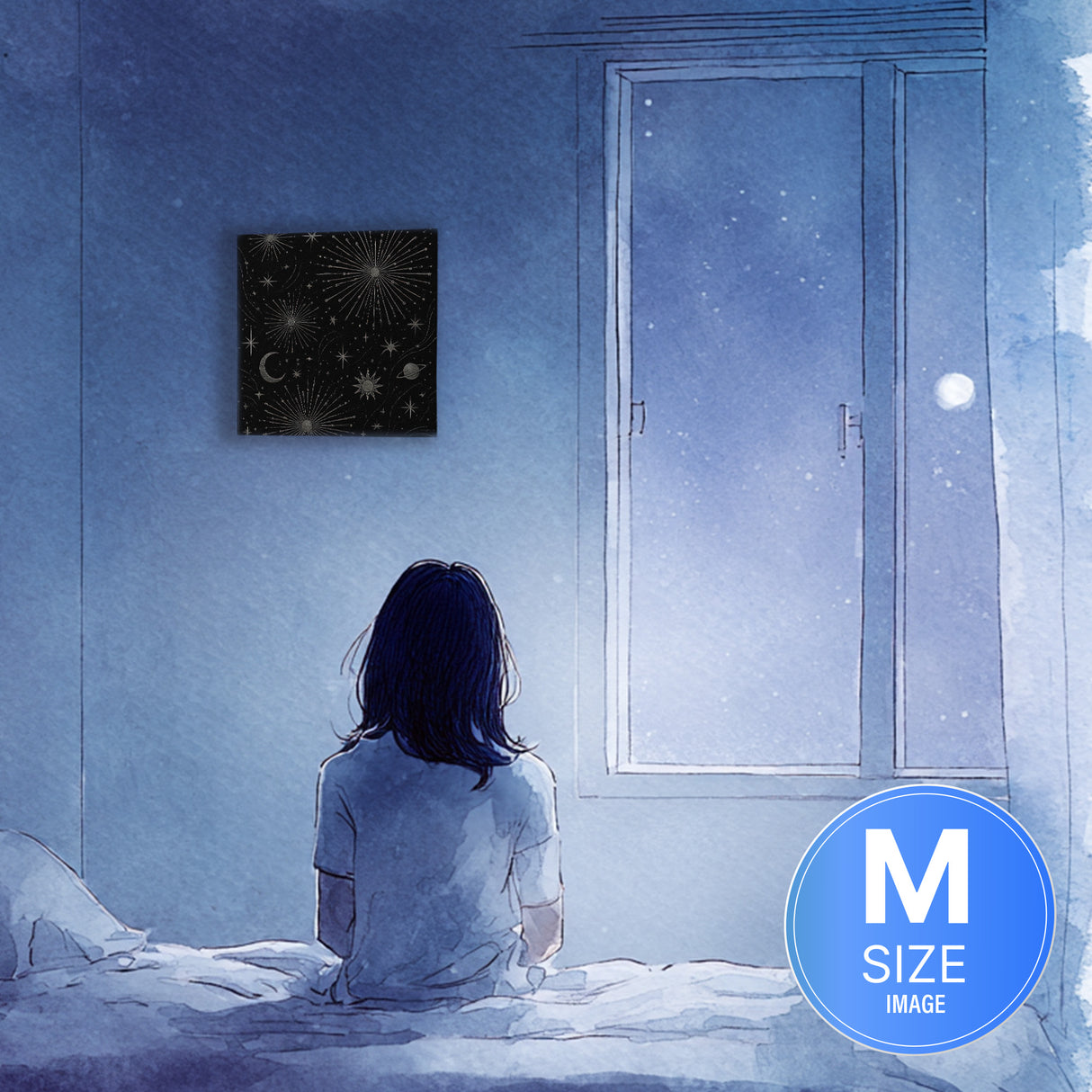 まぶたの奥がゆっくりとほどけ、静かな光に心が寄り添う – 夜に咲く光 – Nocturnal Bloom