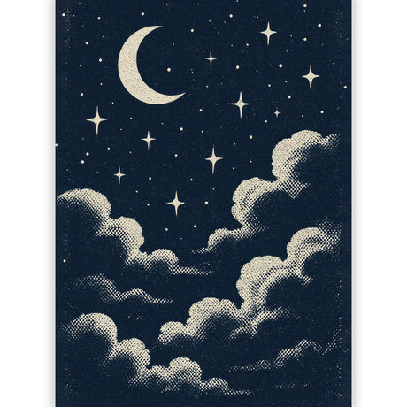 まぶたがそっと落ちて、心が雲に抱かれるようにやわらぐ – 月夜のまどろみ – Moonlit Slumber