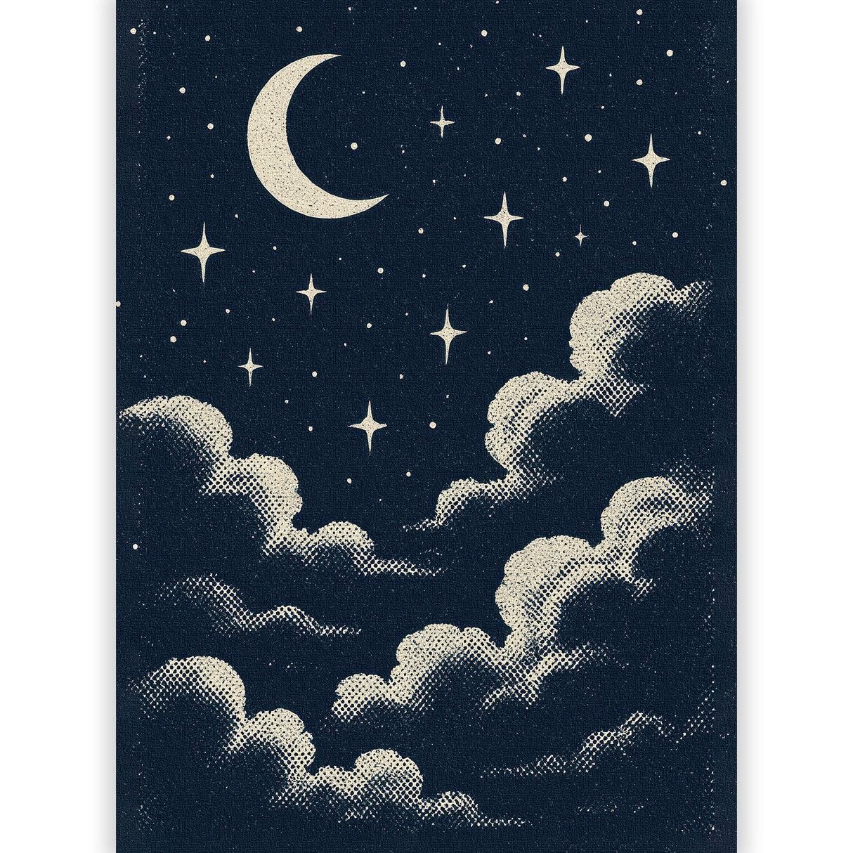 まぶたがそっと落ちて、心が雲に抱かれるようにやわらぐ – 月夜のまどろみ – Moonlit Slumber