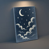 まぶたがそっと落ちて、心が雲に抱かれるようにやわらぐ – 月夜のまどろみ – Moonlit Slumber