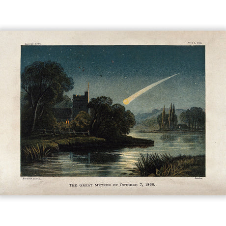 静かな夜に、ひとすじの光が心のざわめきをさらっていく – 夜空をわたる光 – Wandering Meteor