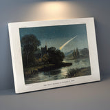 静かな夜に、ひとすじの光が心のざわめきをさらっていく – 夜空をわたる光 – Wandering Meteor