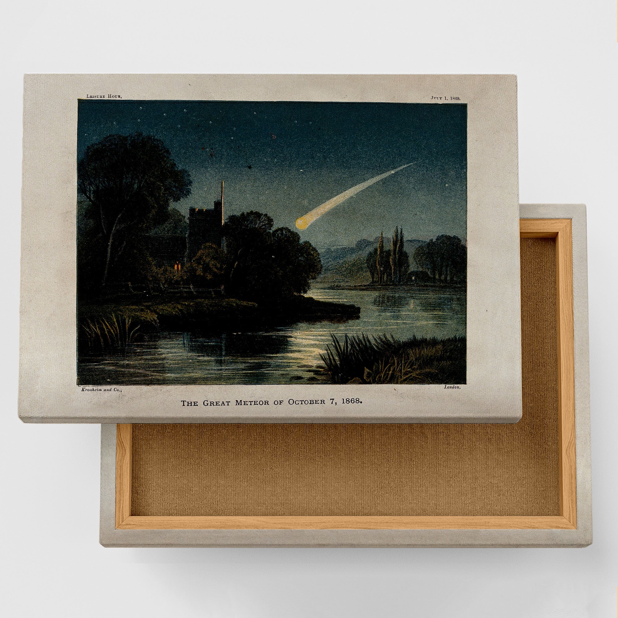 心を落ち着かせる夜の風景アート｜夜空をわたる光 – Wandering Meteor