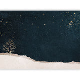 心の表面がそっと静まり、静寂に身をあずけていく – 雪夜の余白 – Silent Snow Night