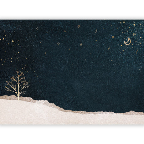 心の表面がそっと静まり、静寂に身をあずけていく – 雪夜の余白 – Silent Snow Night