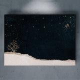 心の表面がそっと静まり、静寂に身をあずけていく – 雪夜の余白 – Silent Snow Night