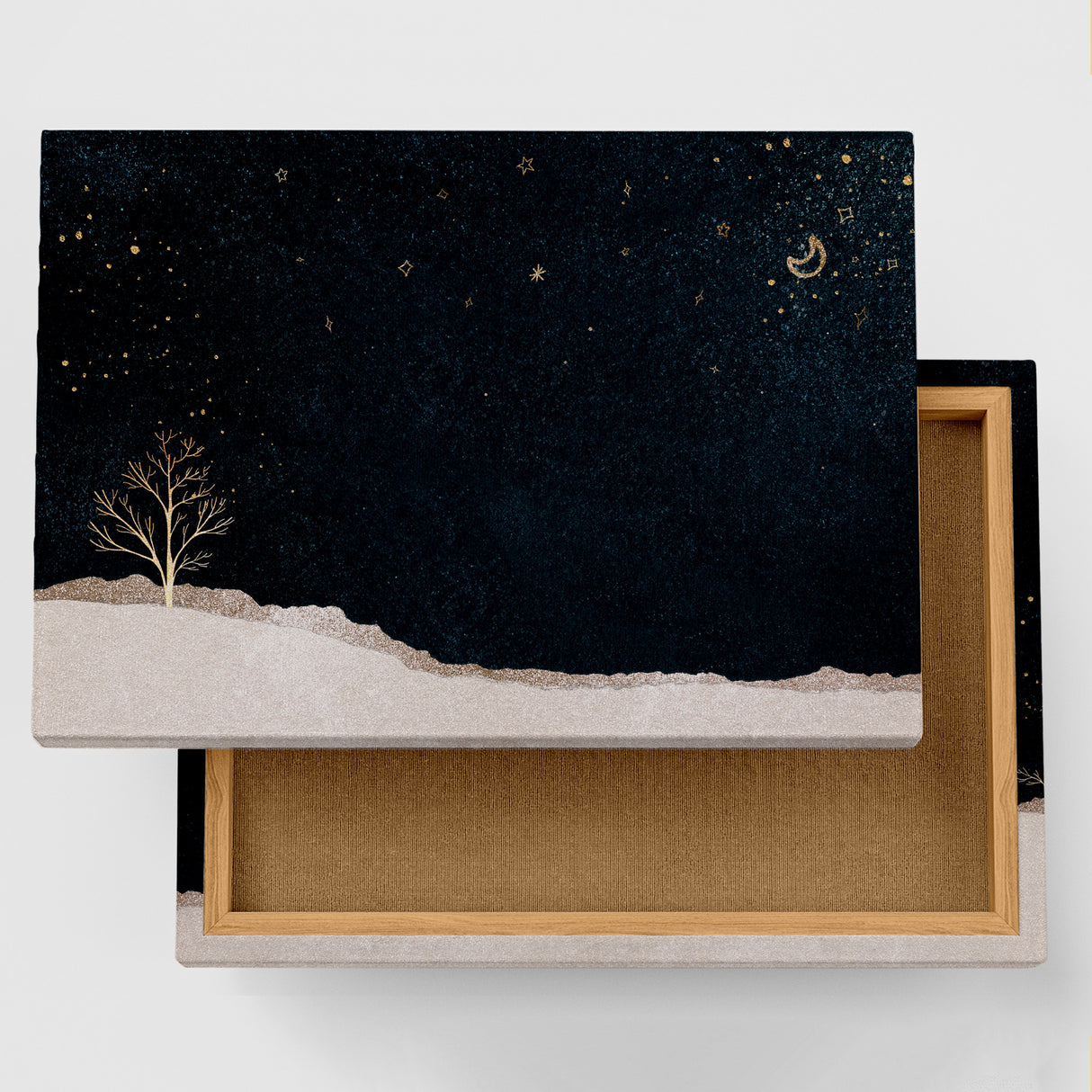 心の表面がそっと静まり、静寂に身をあずけていく – 雪夜の余白 – Silent Snow Night