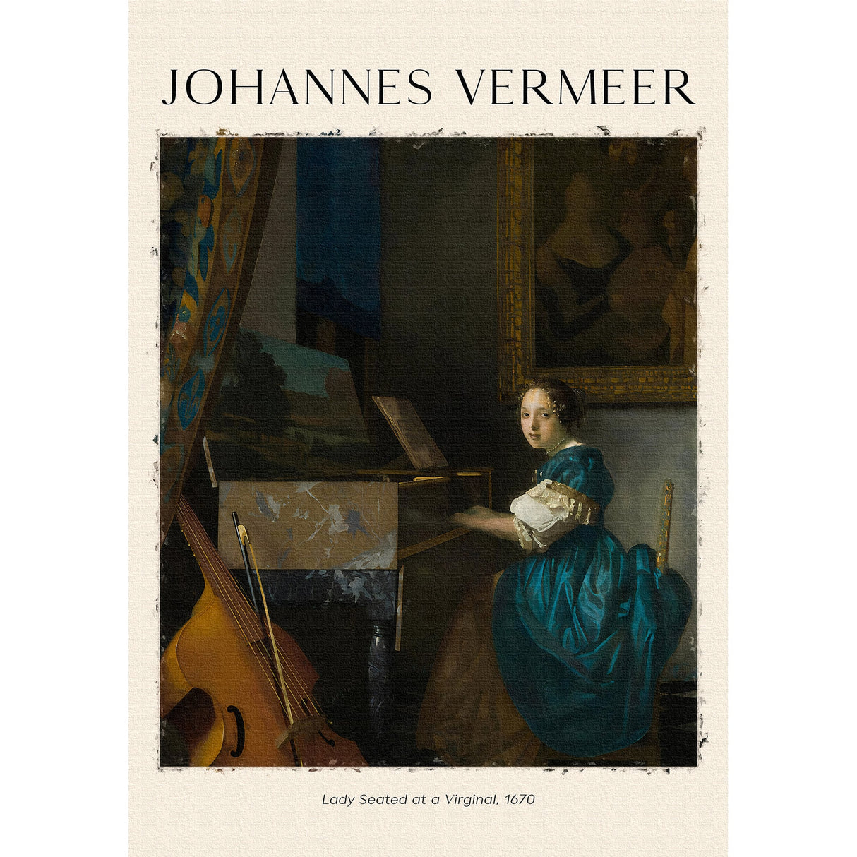 Johannes Vermeer Art Panel/Canvas Board VERM-2404-05