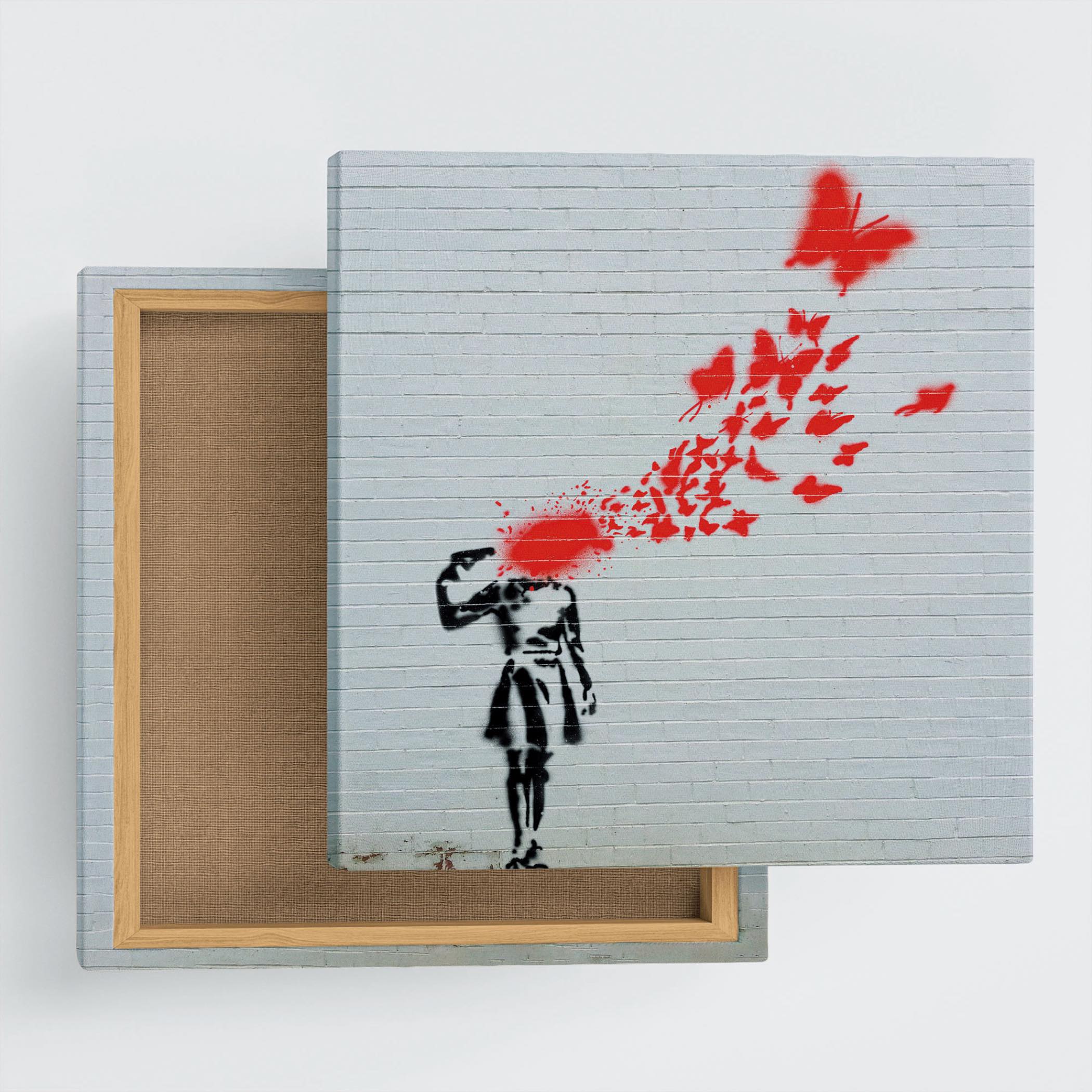 Banksy Design Officially Licensed in Japan Fabric Board Art Panel Gun –  ArtDeli. アートパネル専門店