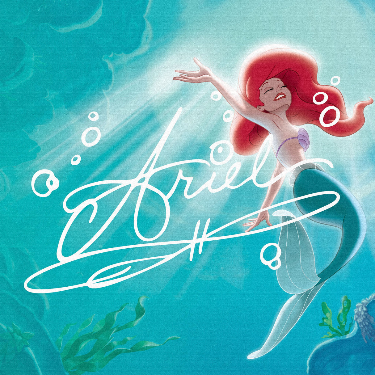 Ariel Fabric Panel Little Mermaid dsn-0296