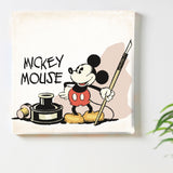 Mickey Mouse fabric panel interior goods art retro dsny-1710-17