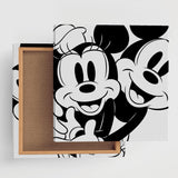 Mickey Mouse &amp; Minnie Mouse fabric panel interior goods art panel canvas dsny-1806-01