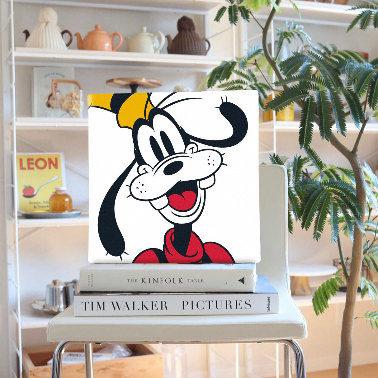 Goofy Art Panel Set Interior Goods Art Panel Canvas White dsny-2012-06