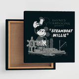 Mickey Mouse fabric panel interior goods art panel canvas Disney Steamboat Willie dsny-2303-05