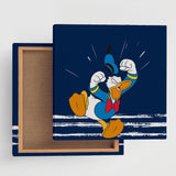 Donald Duck fabric panel interior goods art panel canvas Disney blue dsny-2307-05