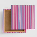 Stylish striped fabric panel interior art pat-0060