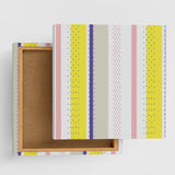 Striped canvas interior accessories for single living pat-0084