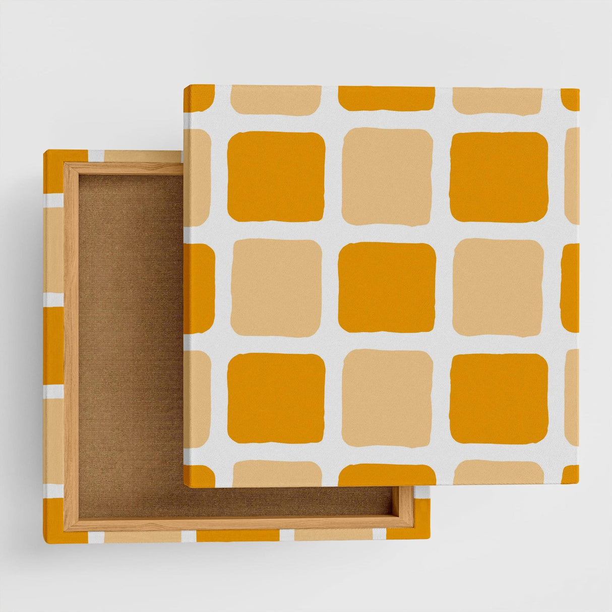 Orange tile motif interior accessories Interior art pat-0123