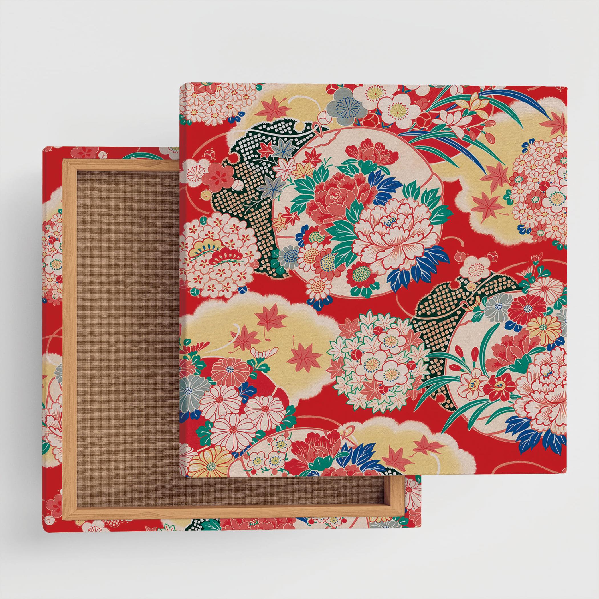 Traditional Japanese pattern fabric panel wall art pat-0192