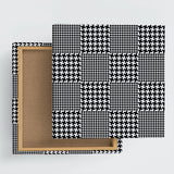 Houndstooth Wall Decor Interior Goods Art Panel Canvas Geometric Pattern patt-2112-001