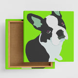 Dog motif, French bulldog interior accessory wall art pop-0030-grn