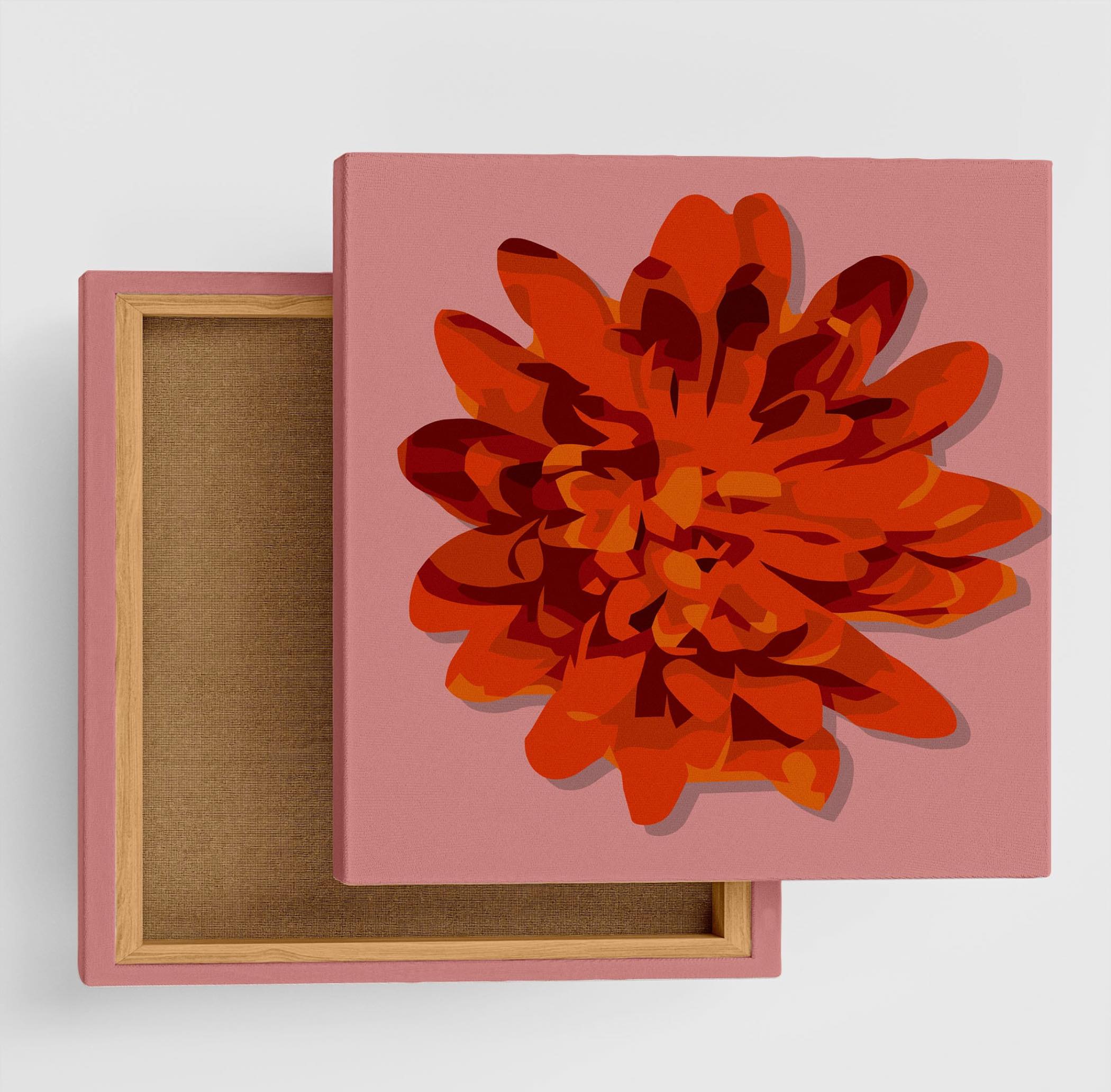 花のアートパネル インテリア雑貨 オレンジ poht-2205-01 つ178 花のアートパネル インテリア雑貨 アートパネル キャンバス
