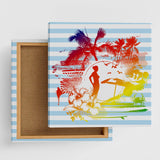 Hawaiian silhouette fabric board Interior goods pop-0046