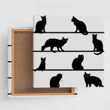 Black cat art board, accessories, interior