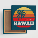 Hawaiian art panel interior goods art palm tree popa-1705-02