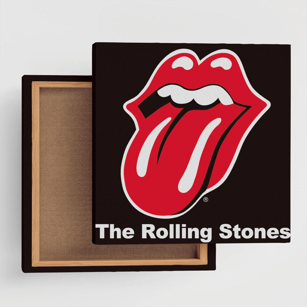 RollingStones(ローリング・ストーンズ)のファブリックパネル 壁掛け アート unv-0013-bk