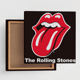 RollingStones(ローリング・ストーンズ)のファブリックパネル 壁掛け アート unv-0013-bk