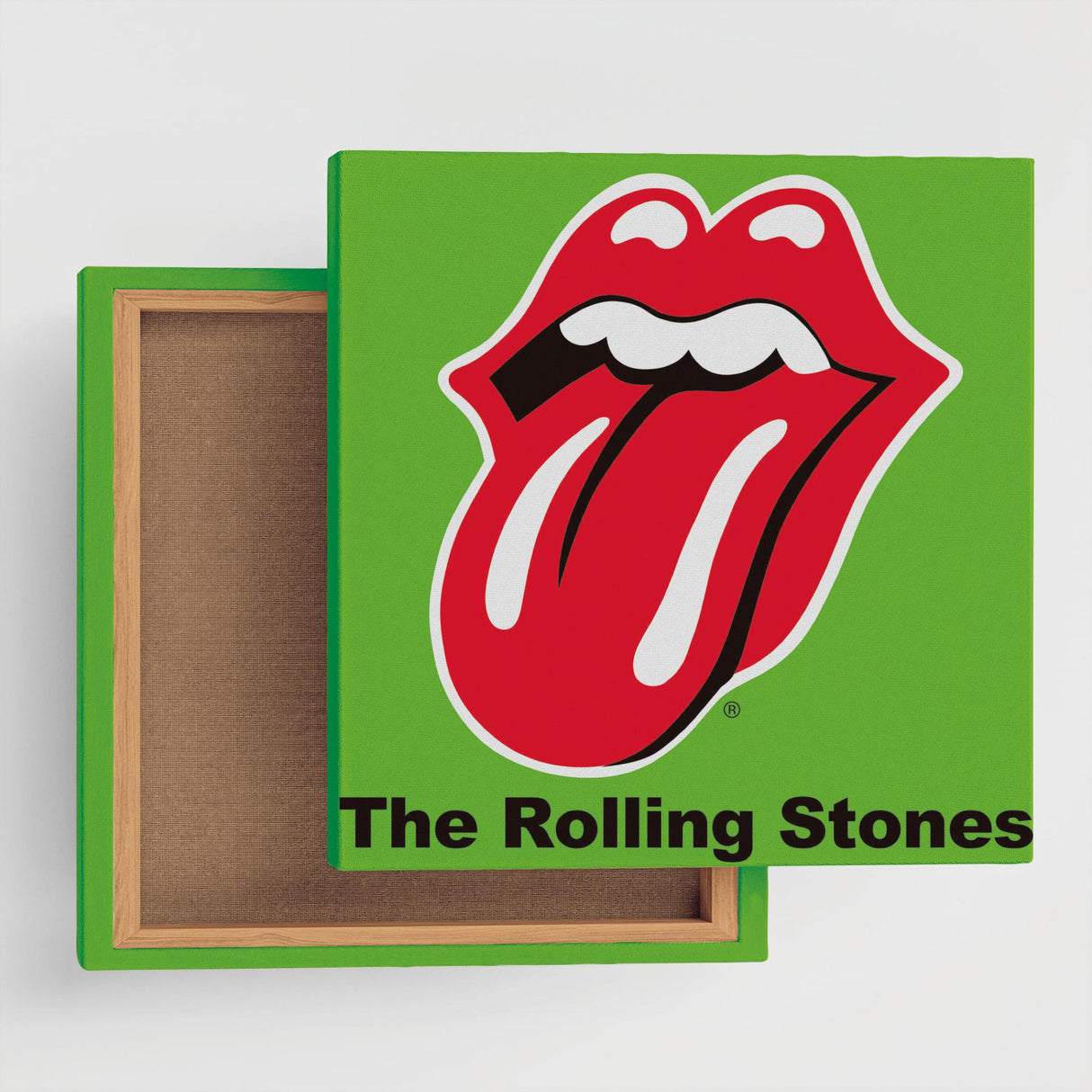 Rolling Stones fabric panel for single living interior unv-0013-grn