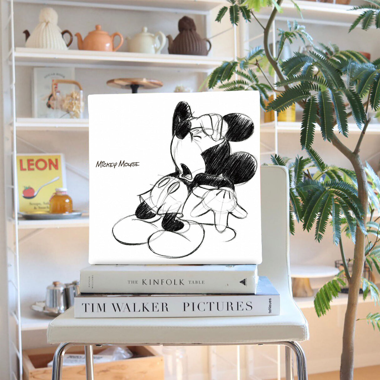 ミッキーのファブリックパネル Disney アート dsn-0006