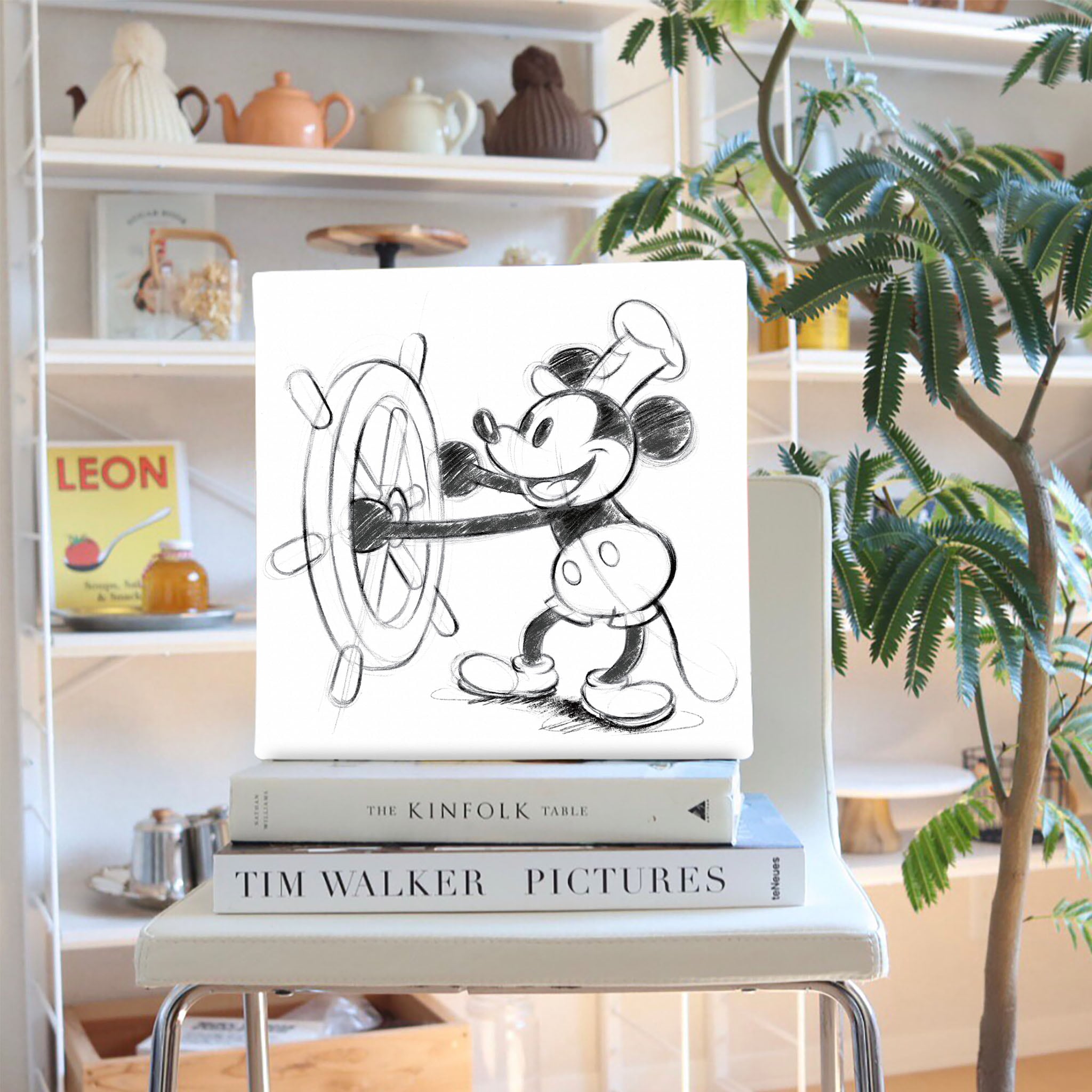 ミッキーのファブリックパネル|壁かけインテリア Disney