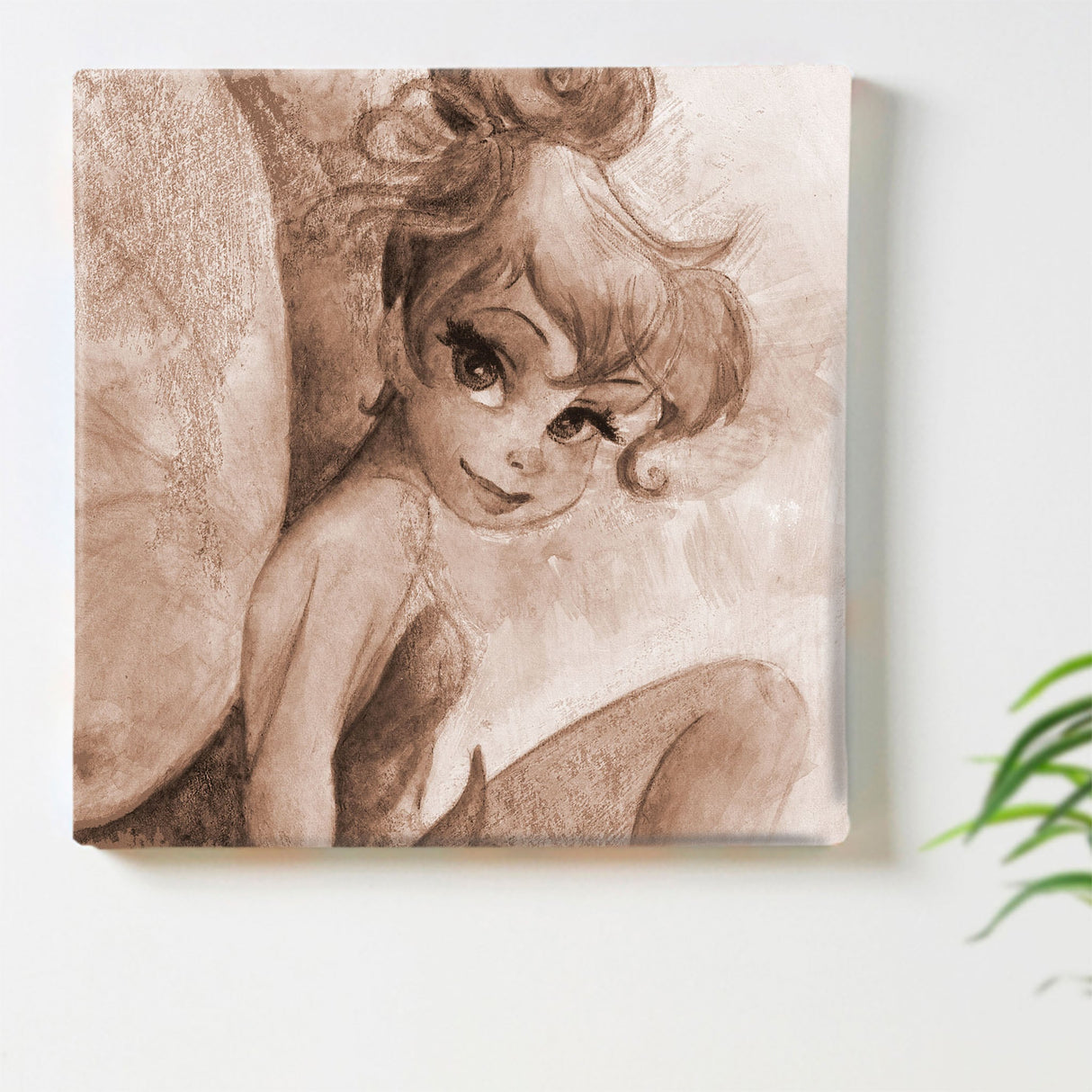 Tinkerbell Art Panel Disney Wall Decor dsn-0232