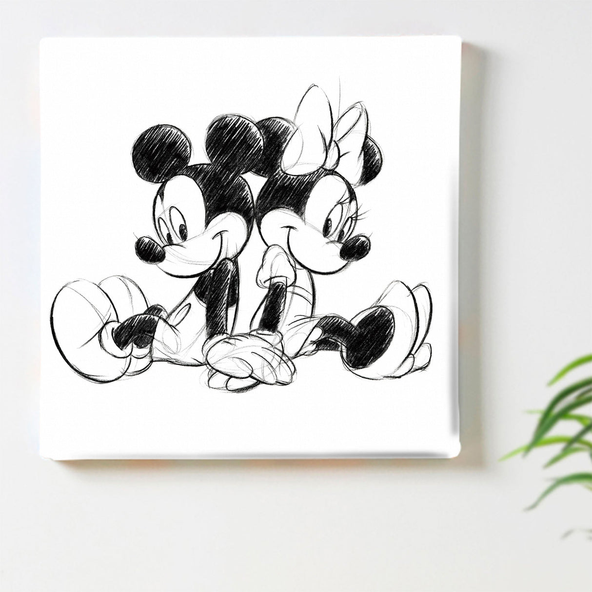 Mickey and Minnie art panel Disney goods dsn-0249