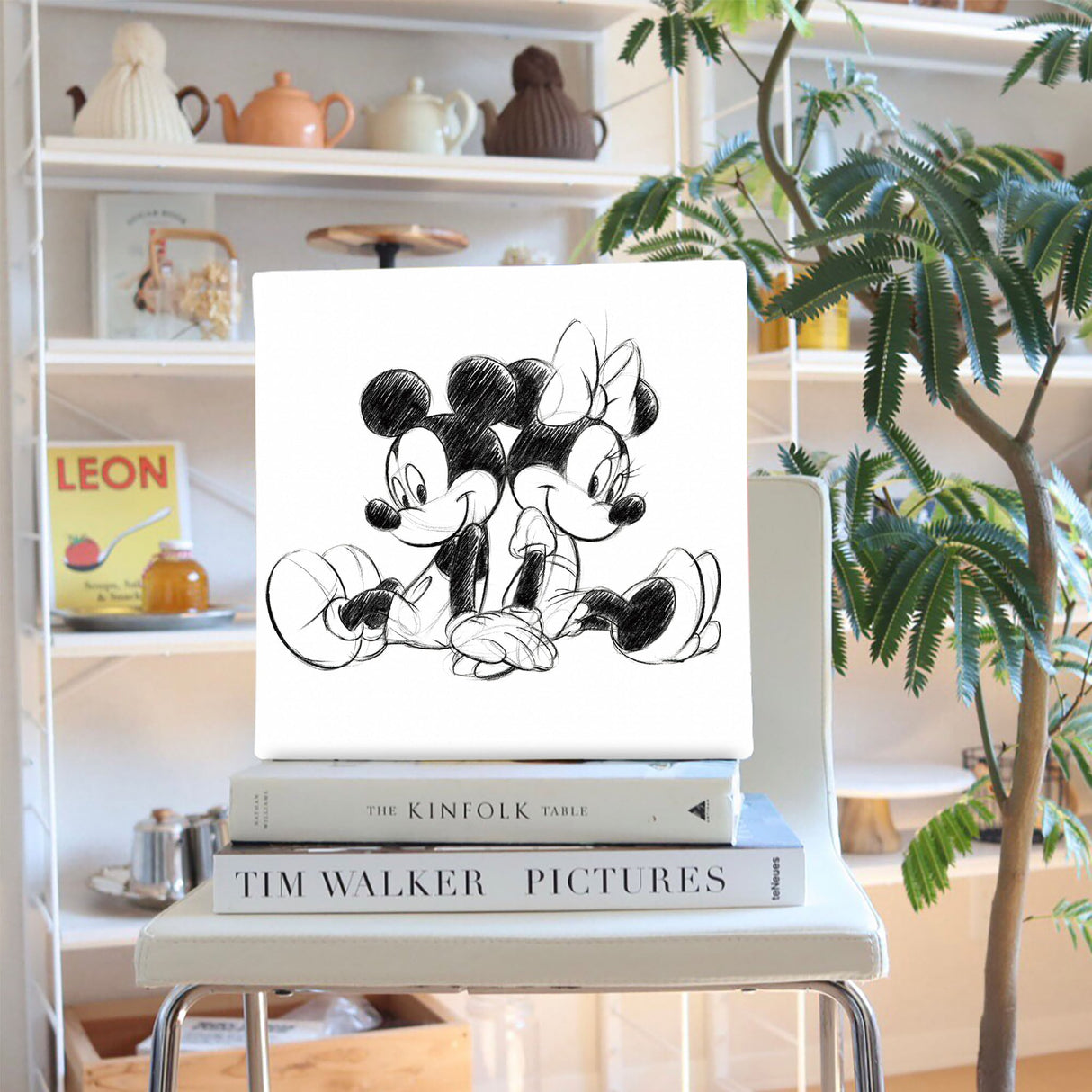 Mickey and Minnie art panel Disney goods dsn-0249