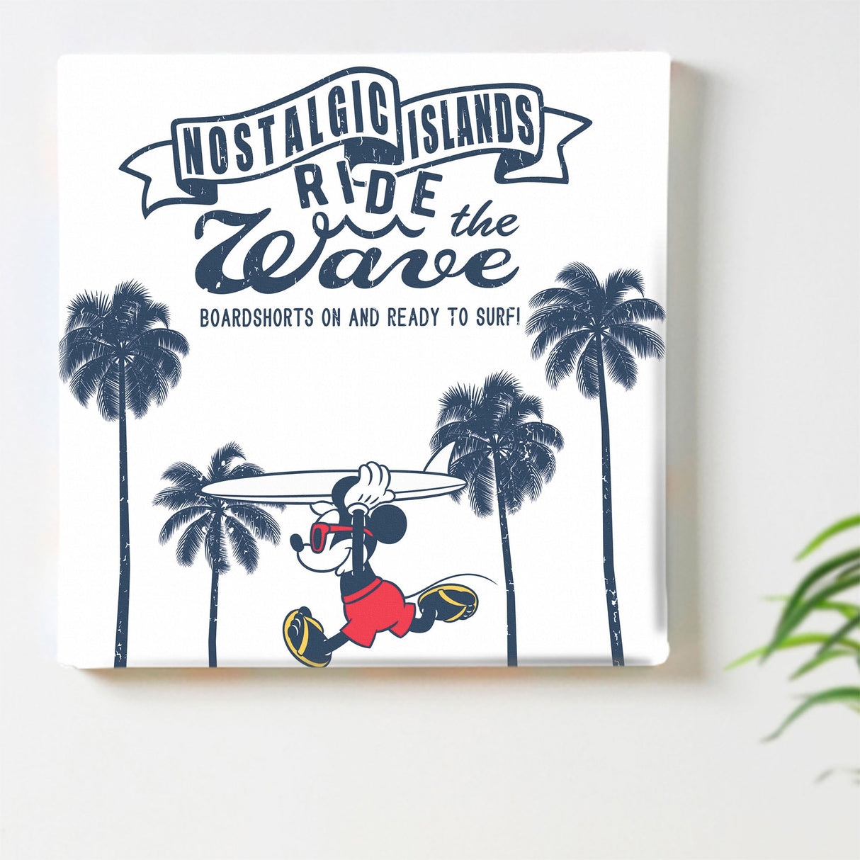 Mickey Mouse art panel interior goods art Disney Surf dsny-1705-02